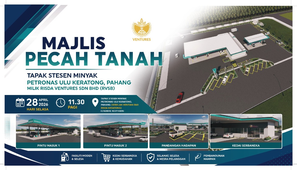 Majlis Pecah Tanah Petronas Ulu Keratong Architectural Presentation Board